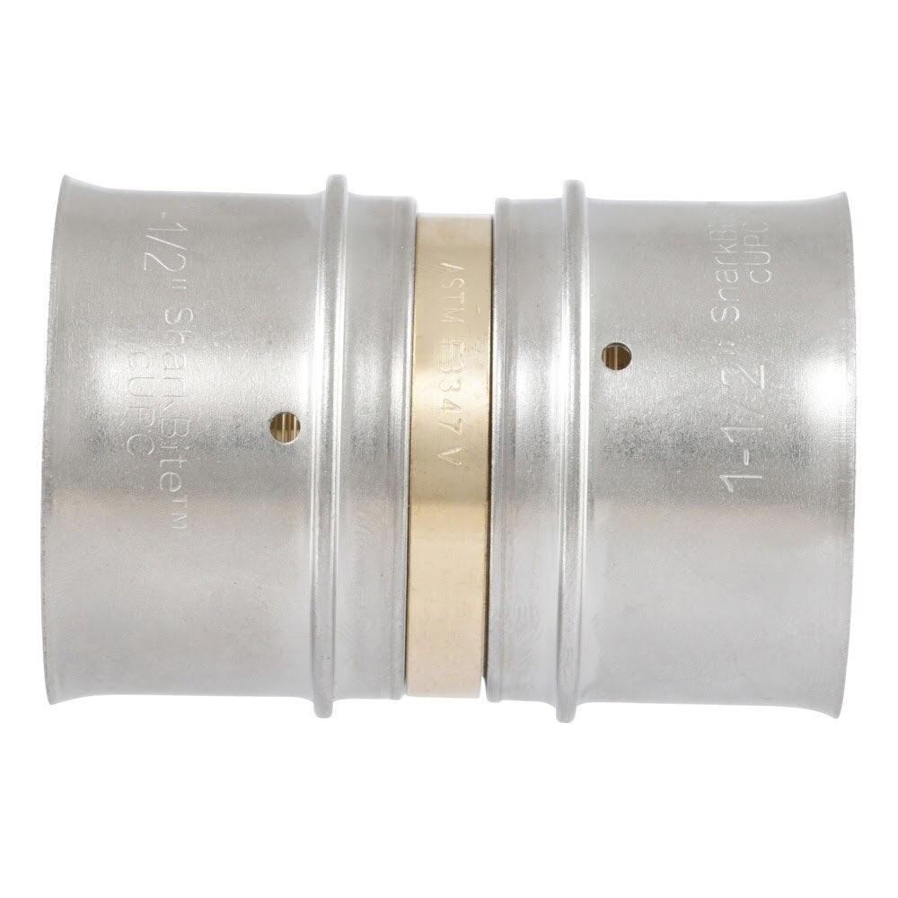 SharkBite UCP0141 1-1/2 in. x 1-1/2 in. Brass PEX Press Coupling - 3