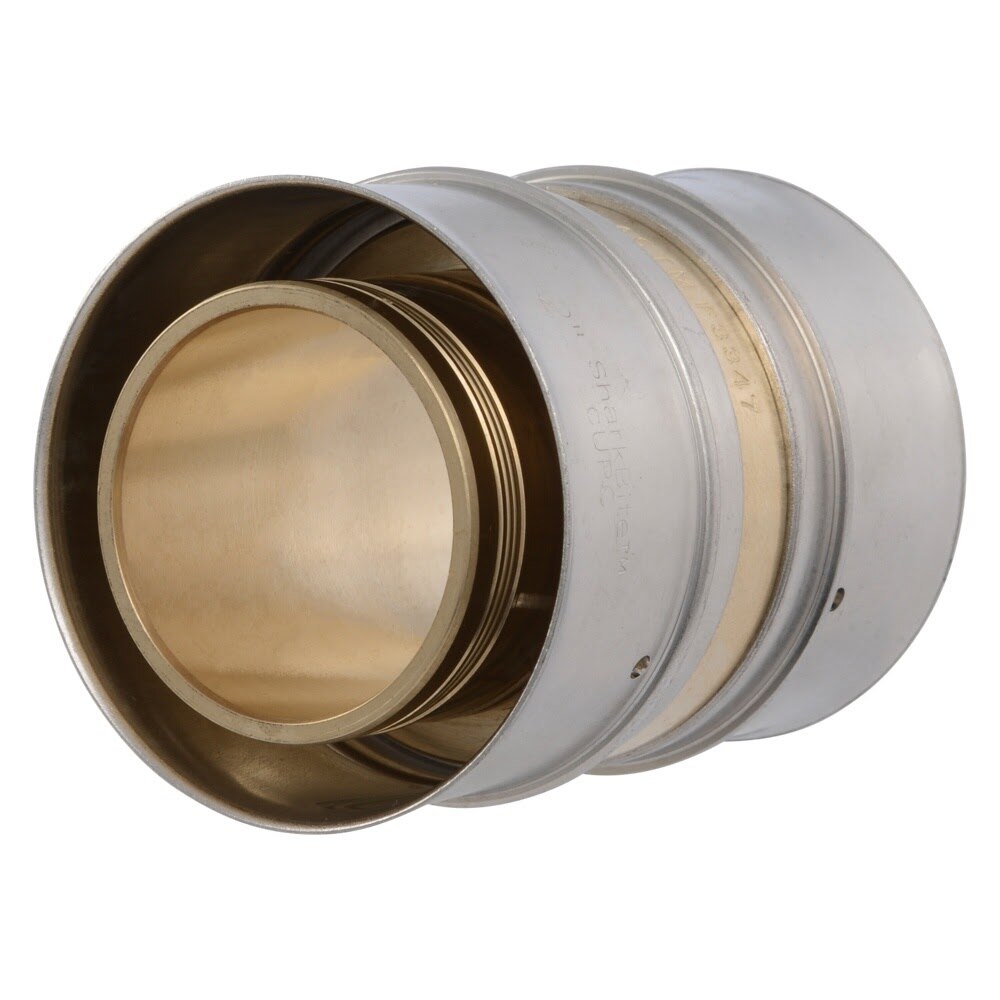 SharkBite UCP0154 2 in. x 2 in. Brass PEX Press Coupling