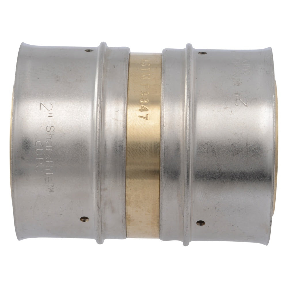 SharkBite UCP0154 2 in. x 2 in. Brass PEX Press Coupling - 3