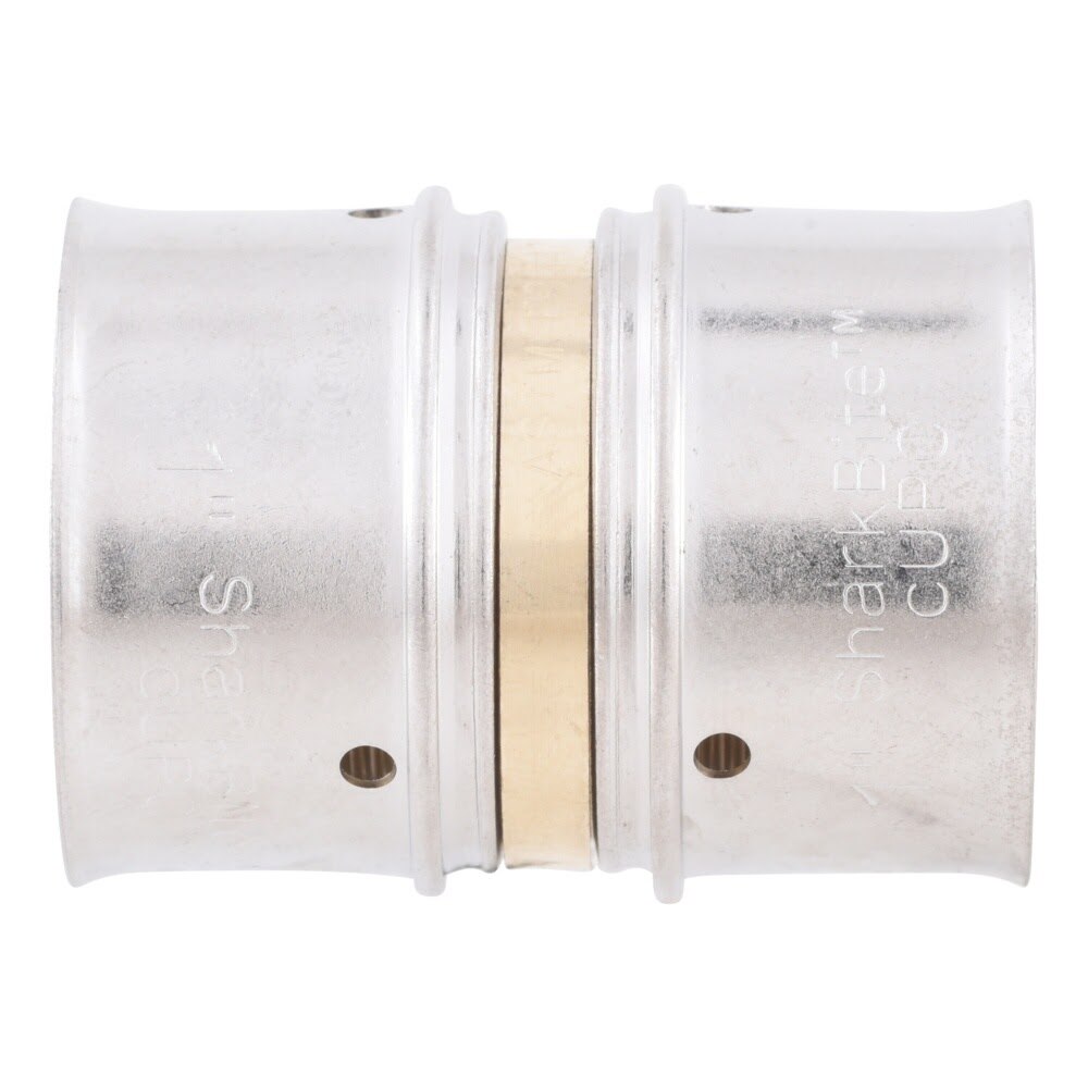 SharkBite UCP020 1 in x 1 in Brass PEX Press Coupling - 3