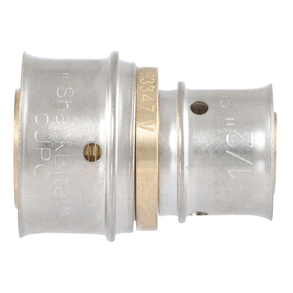 SharkBite UCP058 Brass PEX Press Reducing Coupling 3/4 in x 1/2 in - 3