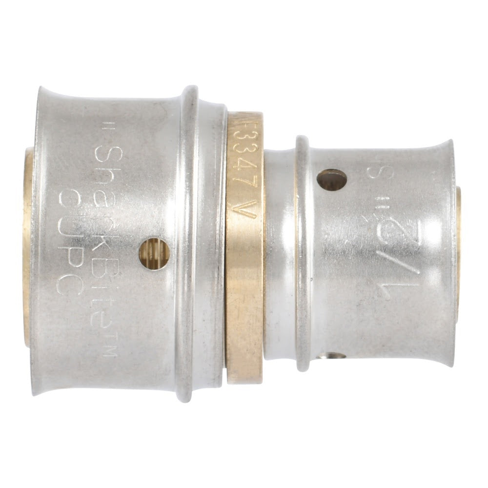 SharkBite UCP058 Brass PEX Press Reducing Coupling 3/4 in x 1/2 in - 3