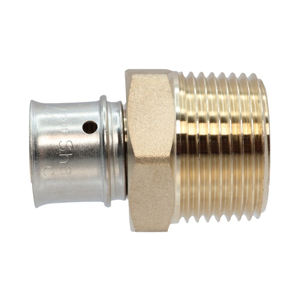 SharkBite UCP116 Brass PEX Press Male Adapter 1/2 in x 3/4 in MNPT - 3