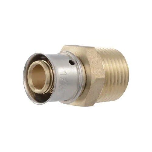 SharkBite UCP140 1 in. x 1 in. Brass PEX Press Male Adapter for Female Threaded Connections