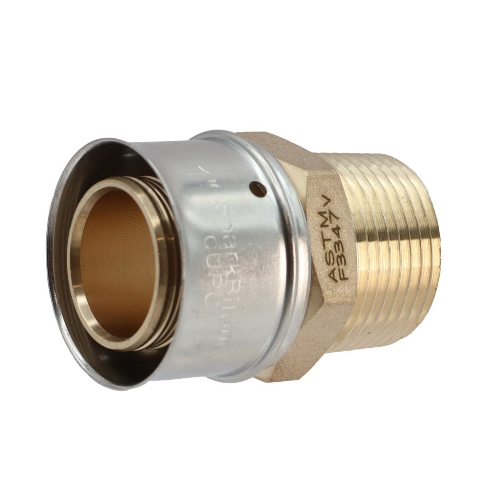 SharkBite UCP142 1 in. x 3/4 in. Brass PEX Press Male Adapter MNPT