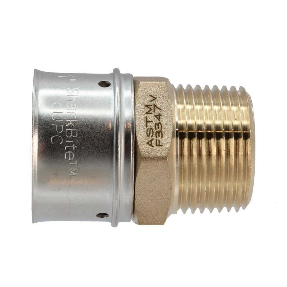 SharkBite UCP142 1 in. x 3/4 in. Brass PEX Press Male Adapter MNPT - 3