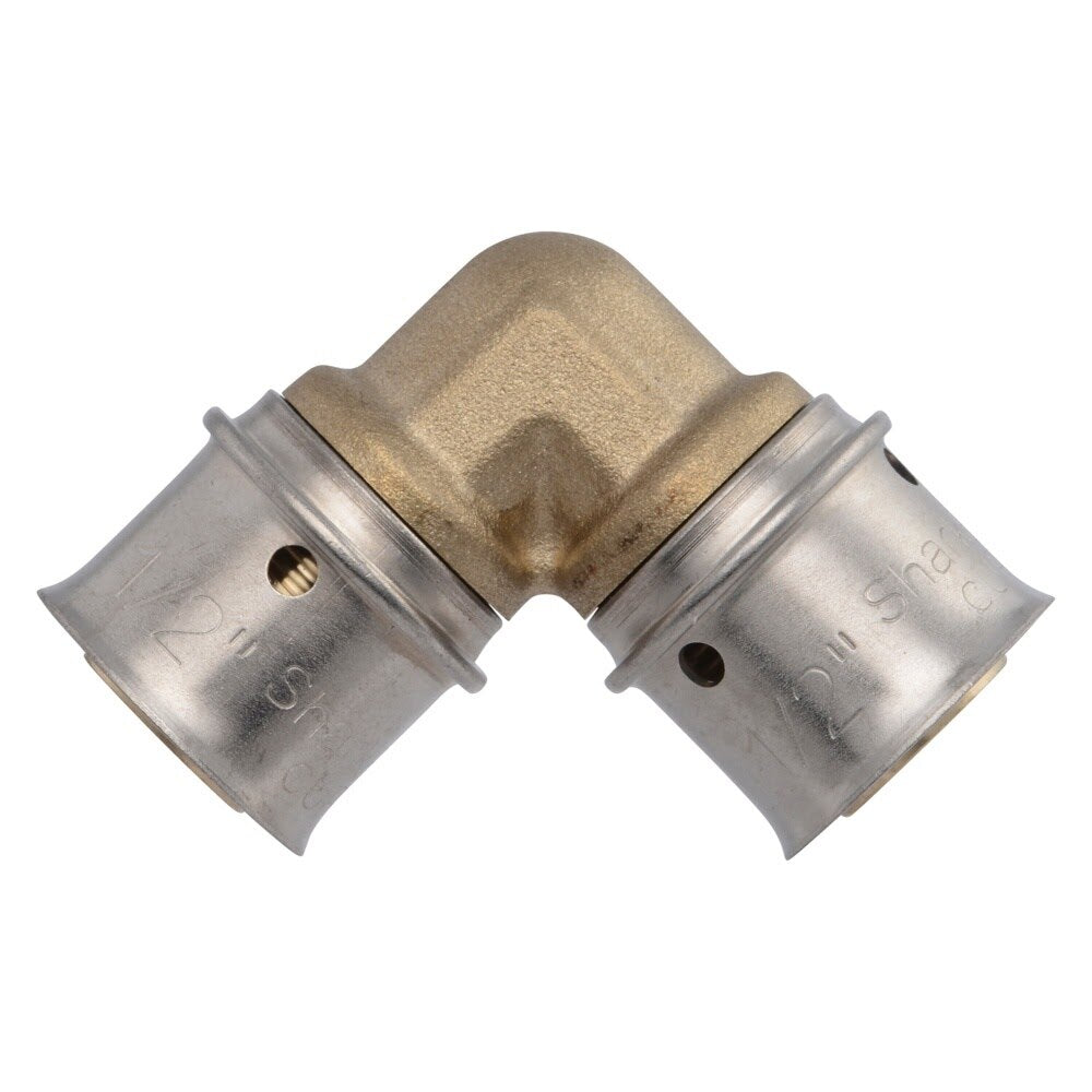 SharkBite UCP248 Brass PEX Press Elbow 1/2 in. x 1/2 in. - 3