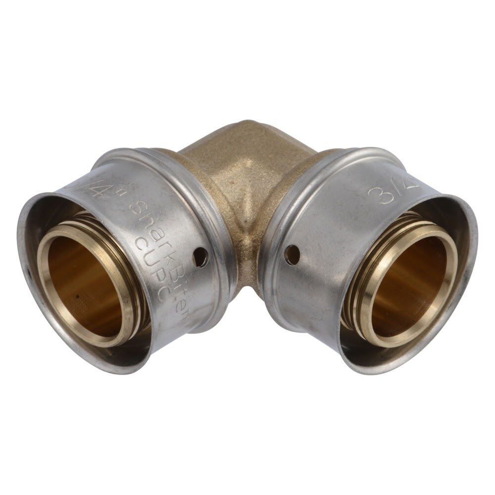 SharkBite UCP256 3/4 in. x 3/4 in. Brass PEX Press 90 Degree Elbow