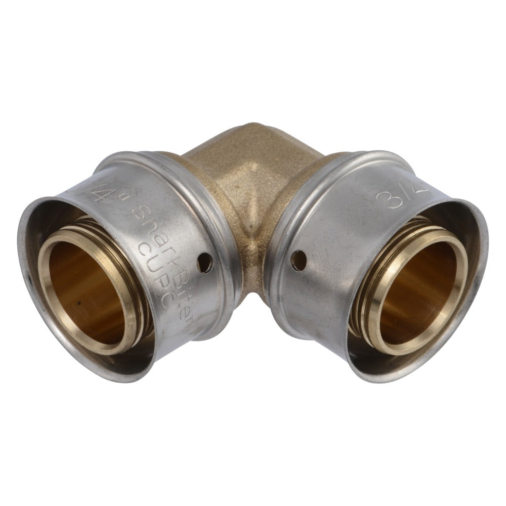 SharkBite UCP256 3/4 in. x 3/4 in. Brass PEX Press 90 Degree Elbow