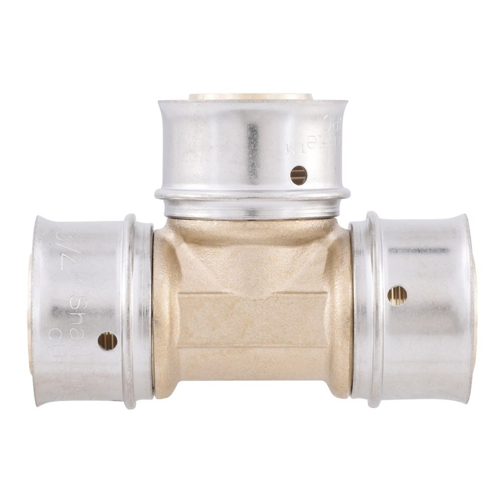 SharkBite UCP370 Brass PEX Press Tee 3/4 in. x 3/4 in. x 3/4 in. - 3