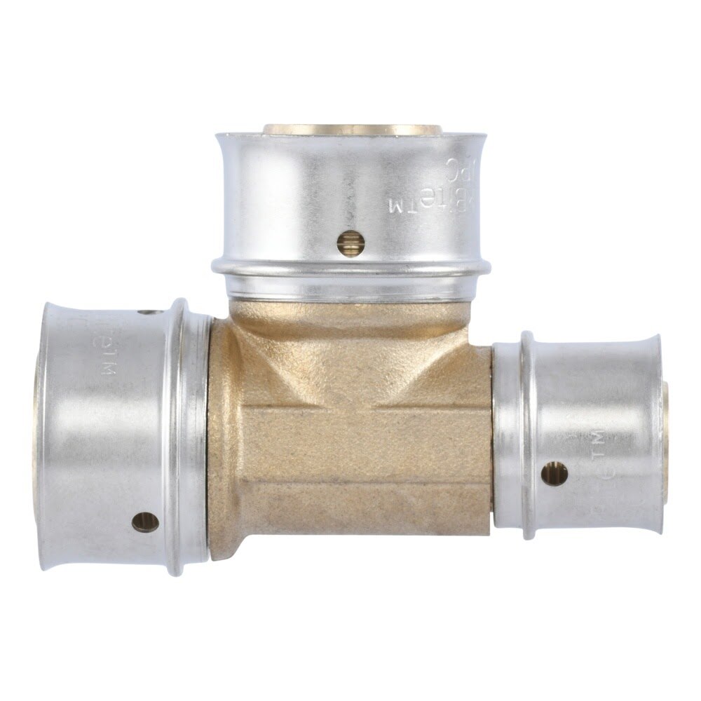 SharkBite UCP444 Brass PEX Press Reducing Tee 3/4 in x 1/2 in x 3/4 in - 3