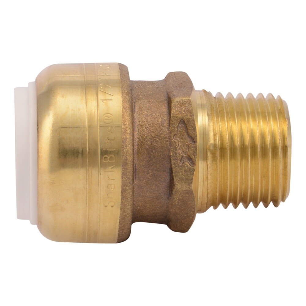 SharkBite UIP120A 1/2 in. PVC x 1/2 in. MNPT Push-to-Connect Male Adapter - 2