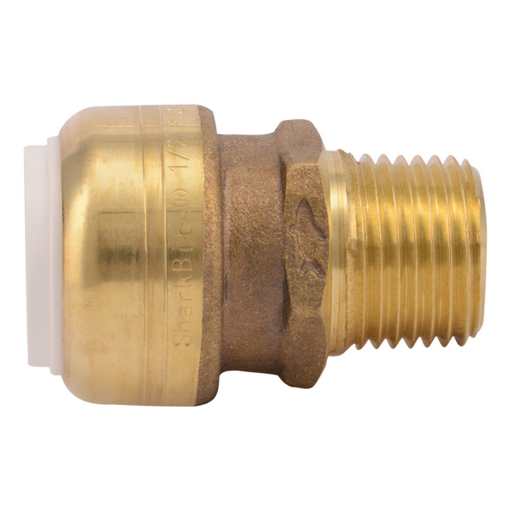 SharkBite UIP120A 1/2 in. PVC x 1/2 in. MNPT Push-to-Connect Male Adapter - 2