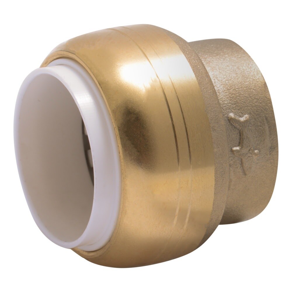 SharkBite UIP514A 1/2 in. Push-to-Connect PVC Cap for PVC Water Pipe