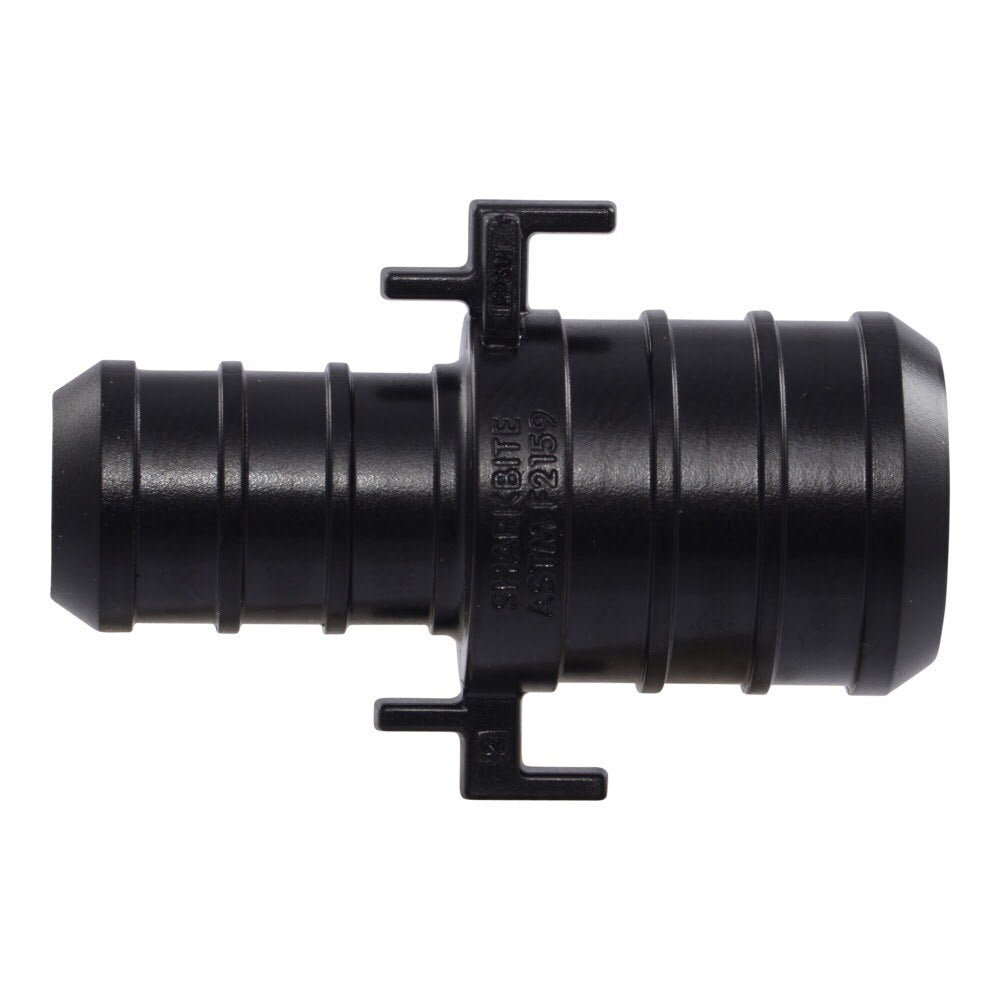 SharkBite UP058 3/4 in. x 1/2 in. Poly Barb Reducing Coupling for PEX or PE-RT Pipe - 2