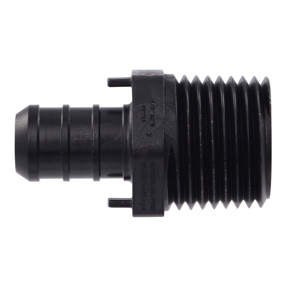 SharkBite UP120 1/2 in. x 1/2 in. Poly Barb Adapter Male NPT Connector for PEX Pipe - 2