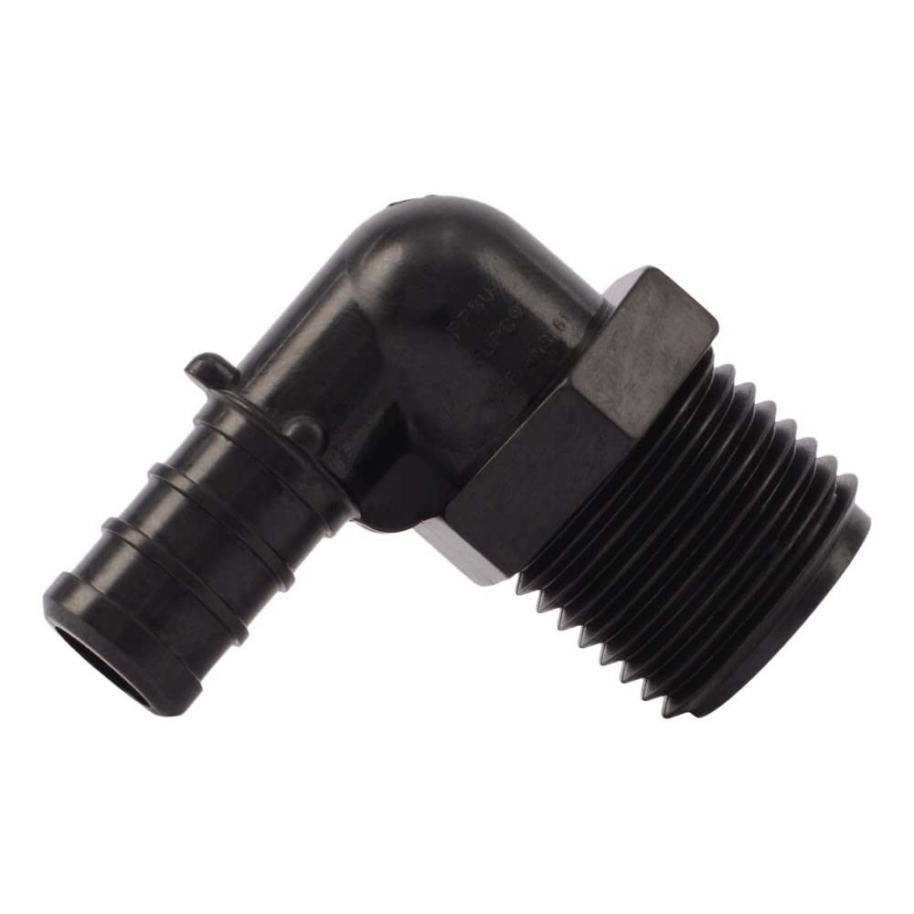 SharkBite UP280 1/2 in. x 1/2 in. Poly Barb Adapter Elbow with Male NPT Threads for PEX Pipe - 2