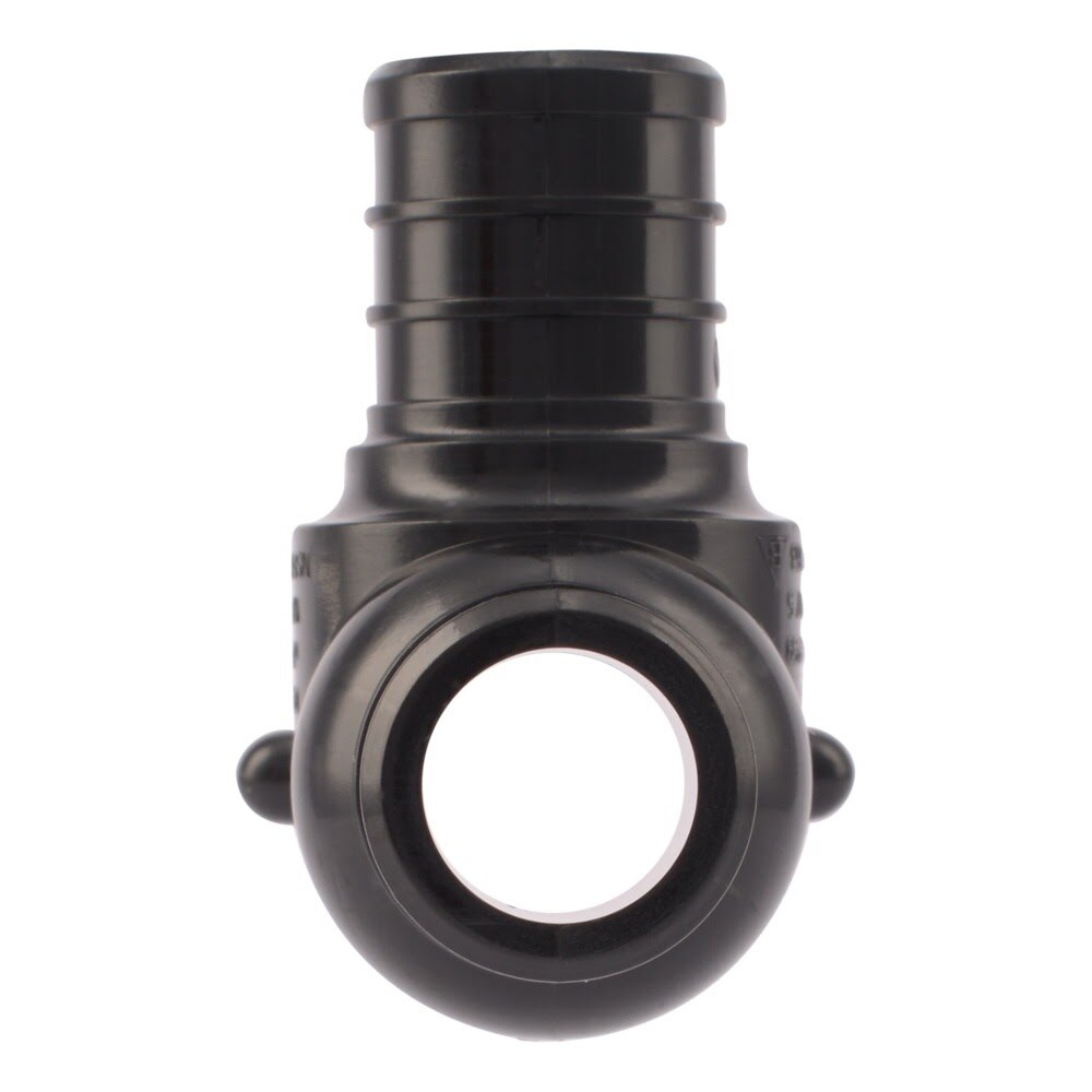 SharkBite UP414 1 in x 3/4 in x 3/4 in Poly Barb Reducing Tee for PEX and PE-RT Pipe - 3