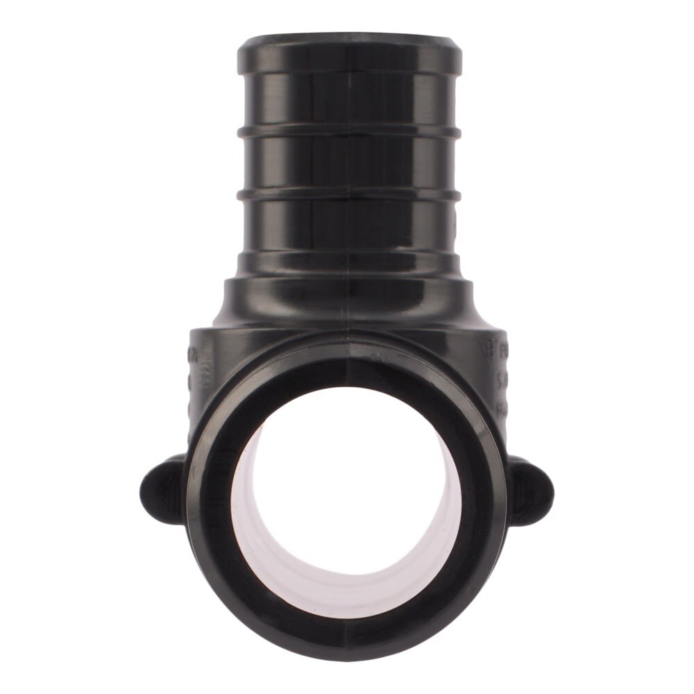 SharkBite UP416 1 in. x 1 in. x 3/4 in. Poly Barb Reducing Tee for PEX and PE-RT Pipe - 3