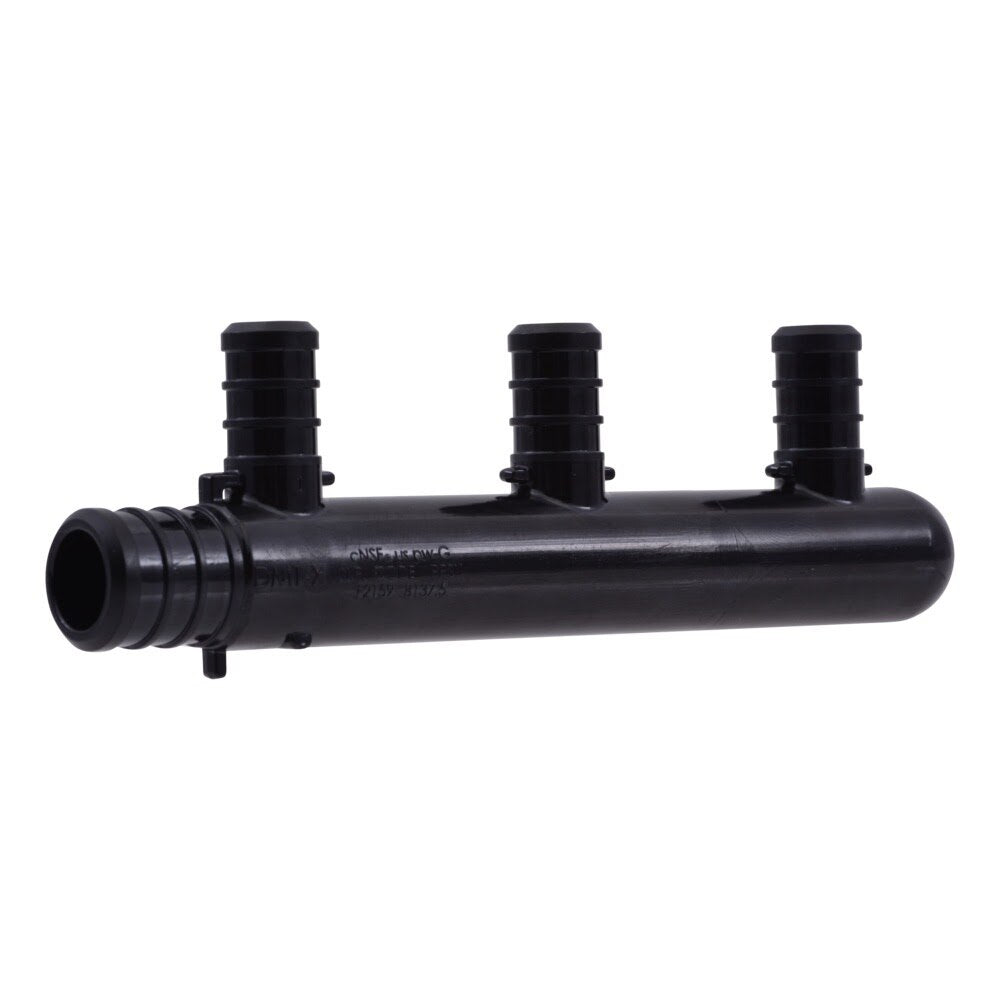 SharkBite UPMPT3C Poly Barb 3-Port Multi-Port Closed Tee for PEX 3/4 in. Inlet 1/2 in. Outlet