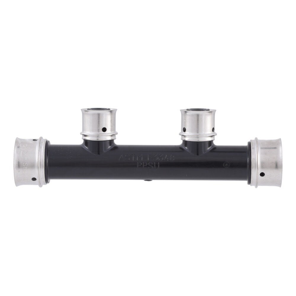 SharkBite UPP-2PO-757550 3/4 in. x 1/2 in. 2 Port PEX Press Multi Port Tee Open - 3