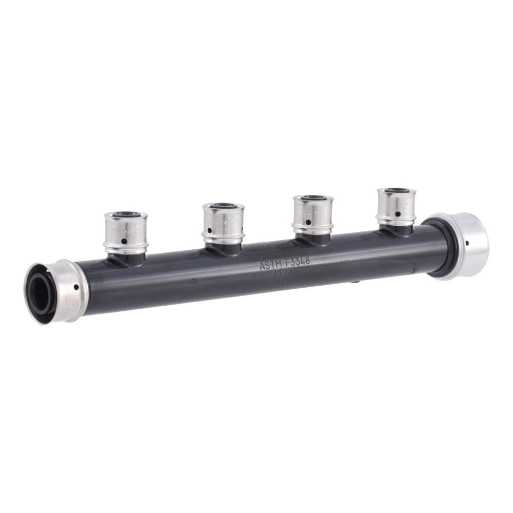 SharkBite UPP-4PO-107550 1 in. x 3/4 in. PEX Press Poly Multi Port Tee Open with 4 1/2 in. Outlets