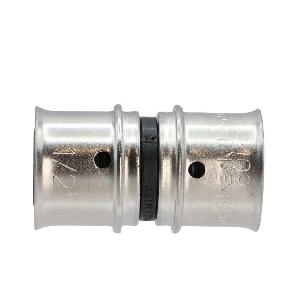 SharkBite UPP008 1/2 in. x 1/2 in. Poly PEX Press Coupling for PEX-a and PEX-b Pipe - 3
