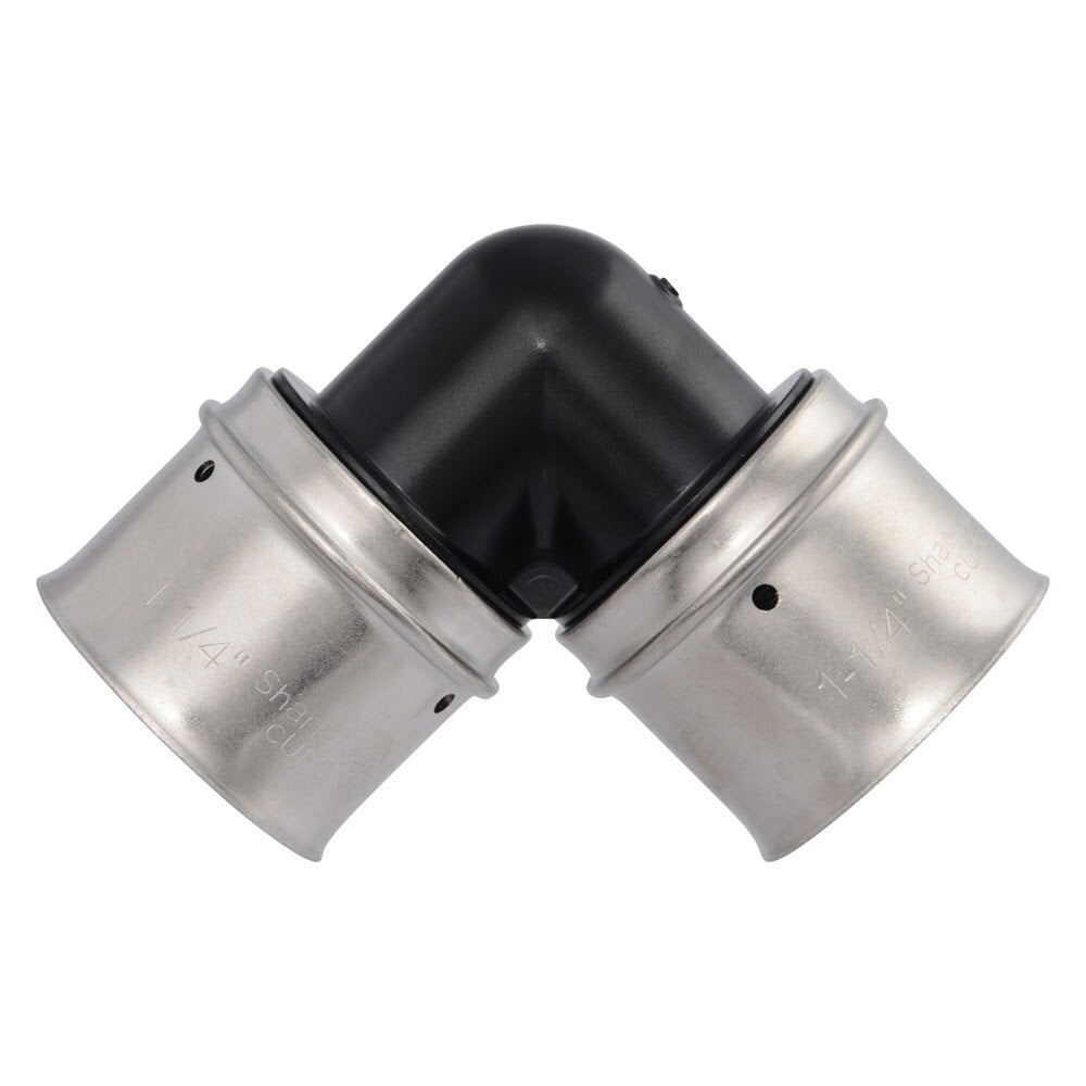 SharkBite UPP0235 1-1/4 in x 1-1/4 in Poly PEX Press Elbow Fitting - 3