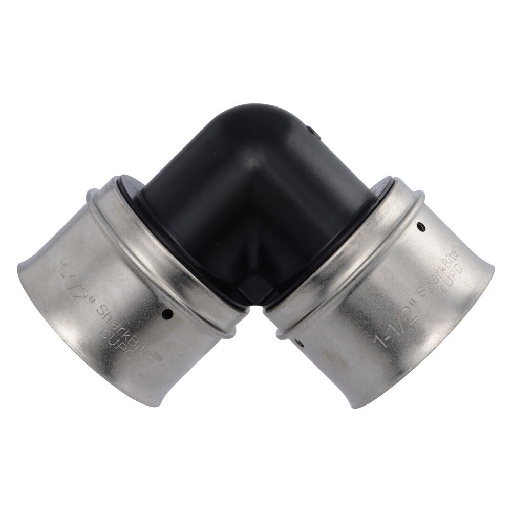 SharkBite UPP0241 1-1/2 in x 1-1/2 in Poly PEX Press Elbow Fitting - 3