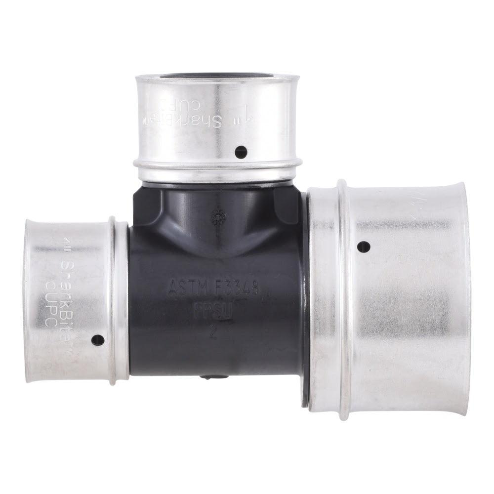 SharkBite UPP08412828 Poly PEX Press Reducing Tee 1-1/2 in. x 1 in. x 1 in. - 3