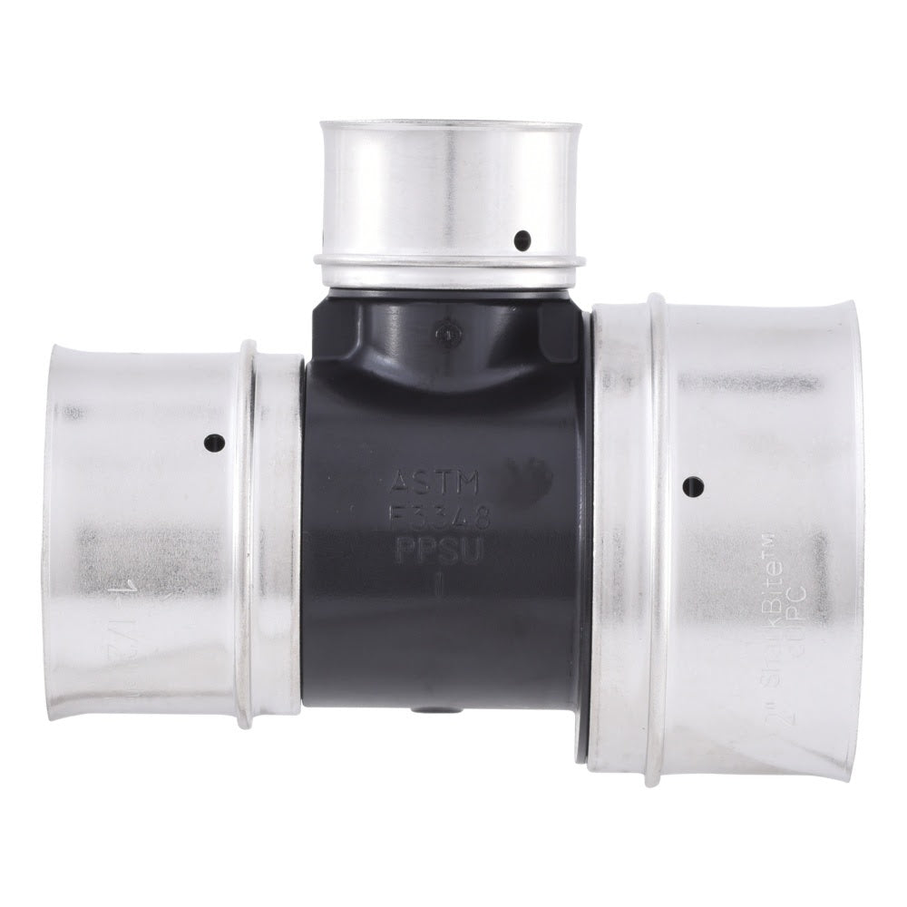 SharkBite UPP08544128 Poly PEX Press Reducing Tee 2 in x 1.5 in x 1 in Lead Free Polymer Fitting - 3