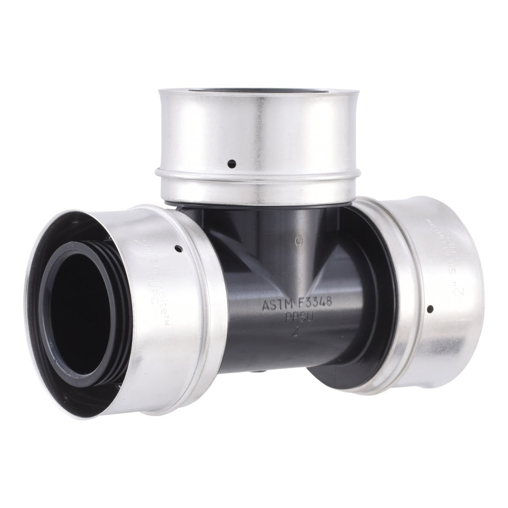 SharkBite UPP0854 2 in. x 2 in. x 2 in. Poly PEX Press Tee Fitting