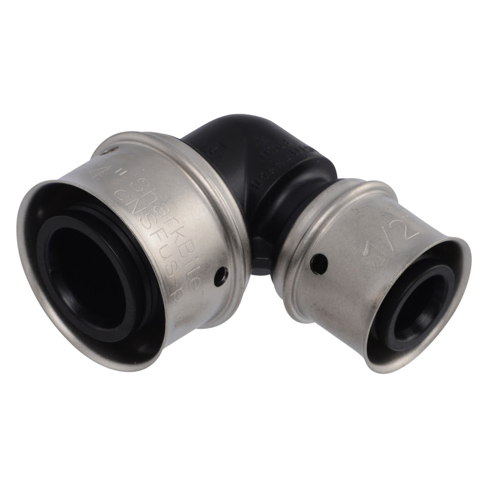 SharkBite UPP274 3/4 in. x 1/2 in. Poly PEX Press Reducing Elbow for PEX-a and PEX-b Pipe