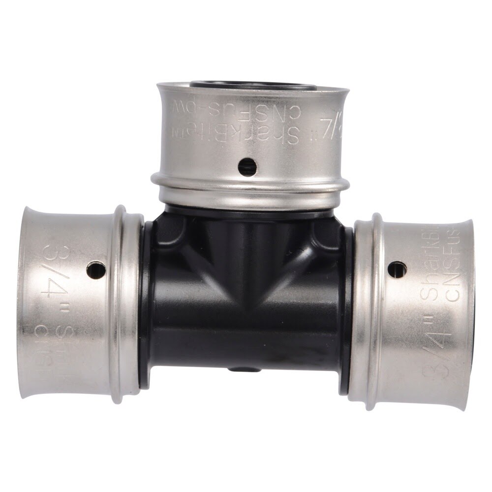 SharkBite UPP370 Poly PEX Press Tee 3/4 in. x 3/4 in. x 3/4 in. - 3