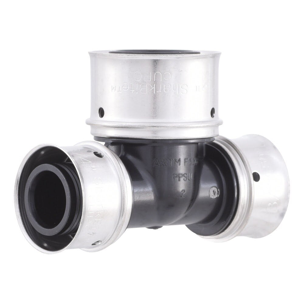 SharkBite UPP413 Poly PEX Press Reducing Tee 3/4 in x 3/4 in x 1 in