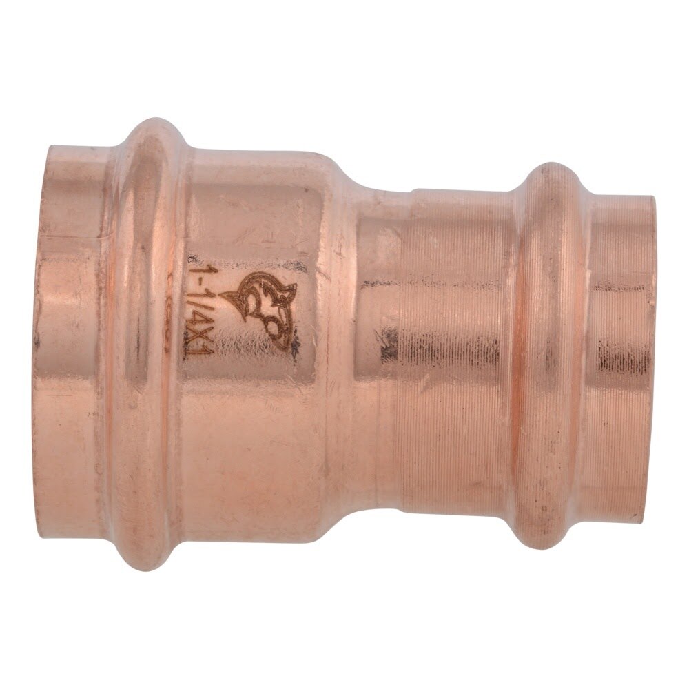 SharkBite UPR013528X4 1-1/4 in. x 1 in. Copper Press Reducing Coupling for Copper Pipe (4 Pack) - 3