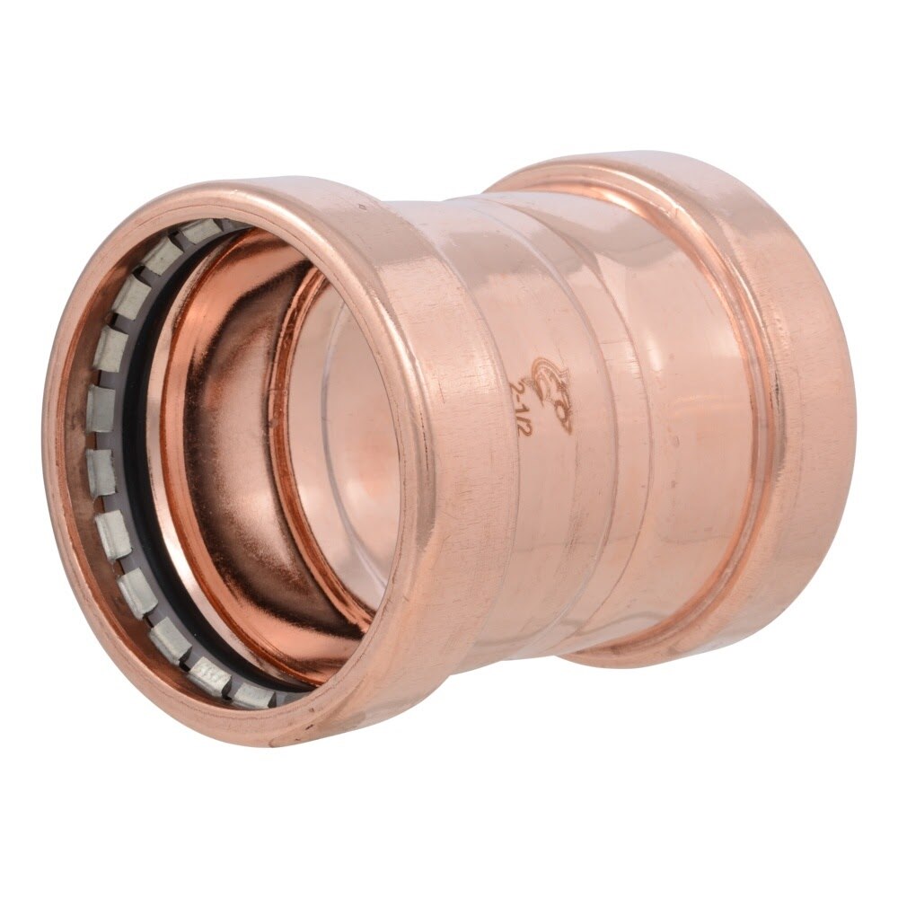 SharkBite UPR0167 2-1/2 in. Large Copper Press Coupling with Stop