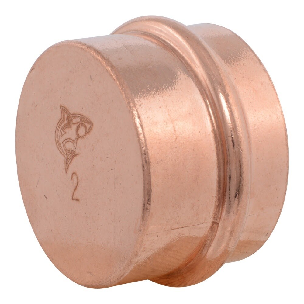 SharkBite UPR0454X5 2 in Copper Press Cap for Copper Press Connections (5 Pack)