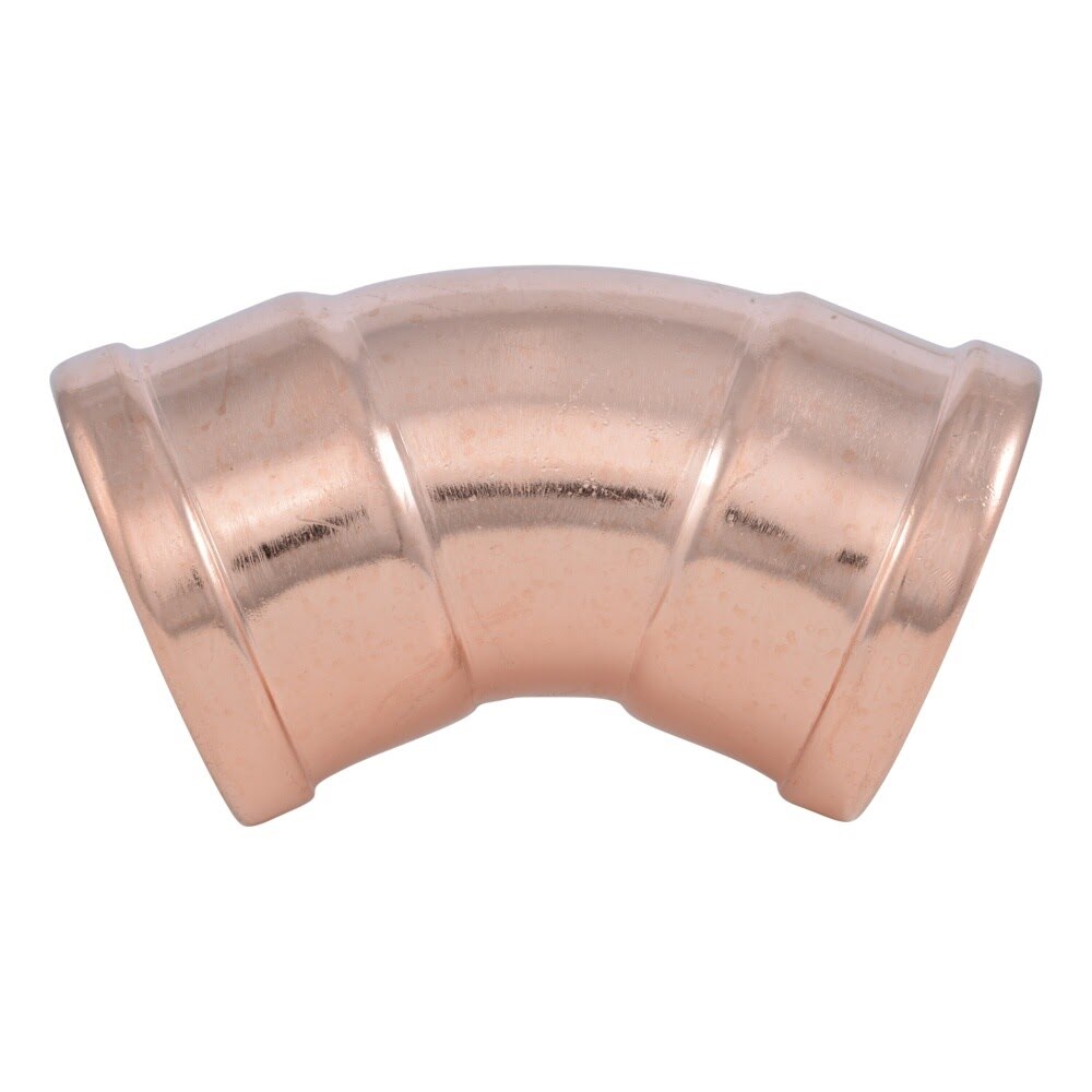 SharkBite UPR05105 4 in. x 4 in. Large Diameter Copper Press 45 Degree Elbow (1 Bag) - 3