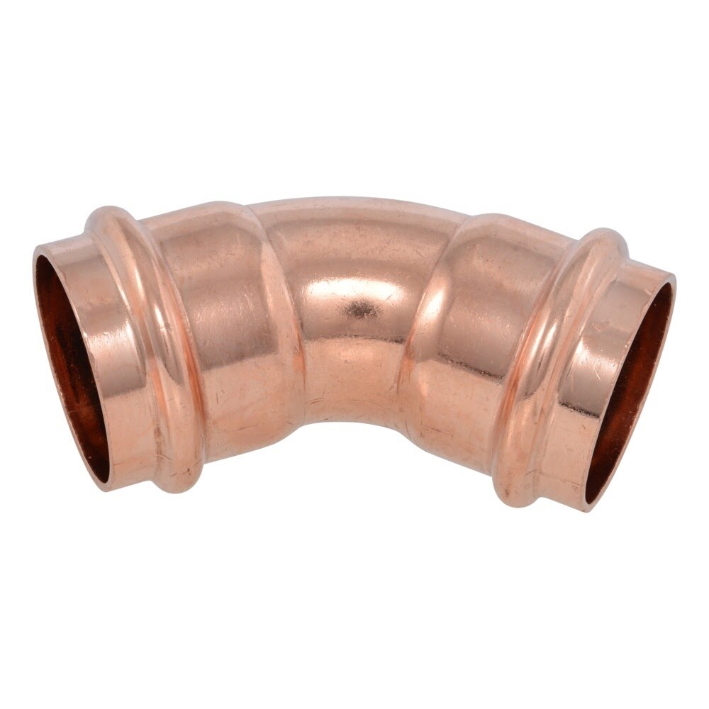 SharkBite UPR0541X2 1-1/2 in. Copper Press 45 Degree Elbow Fitting (2 Pack)