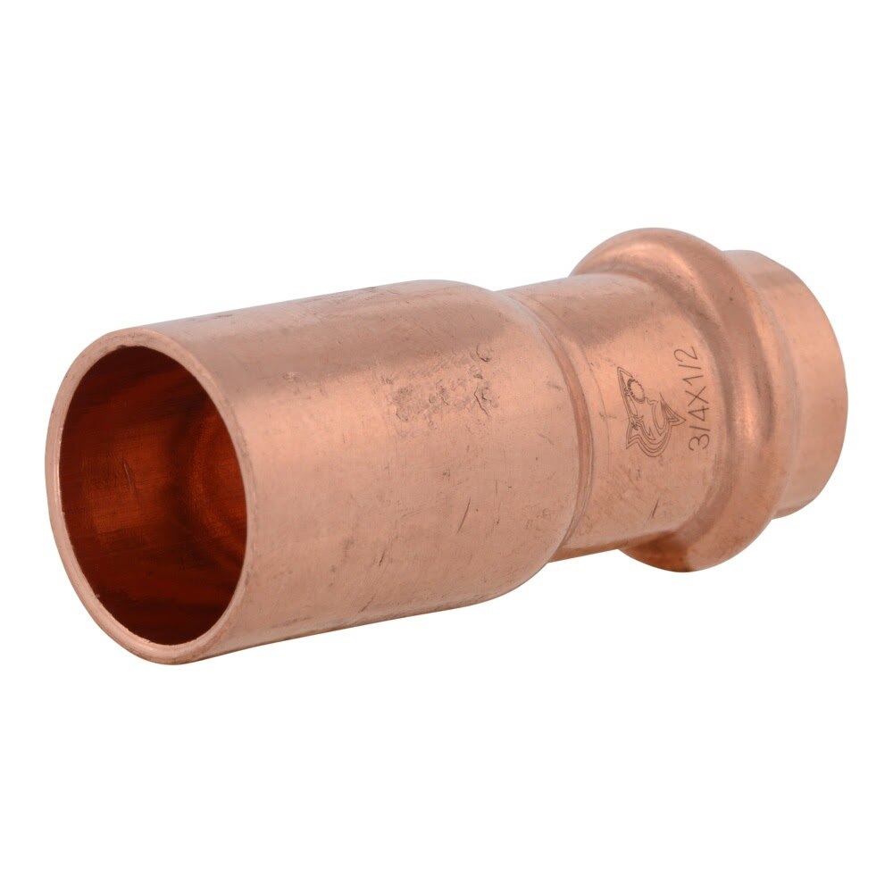 SharkBite UPR058X5 3/4 in. x 1/2 in. Copper Press Reducing Coupling (5 Pack)