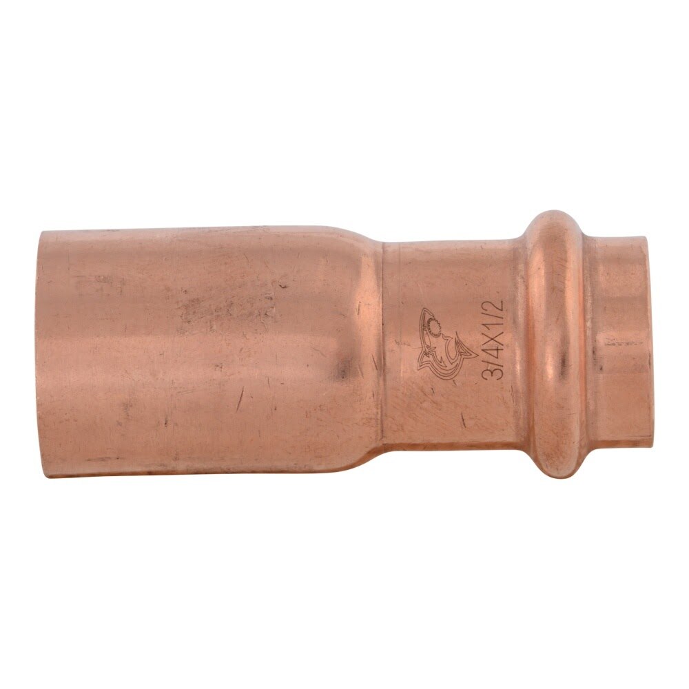 SharkBite UPR058X5 3/4 in. x 1/2 in. Copper Press Reducing Coupling (5 Pack) - 3