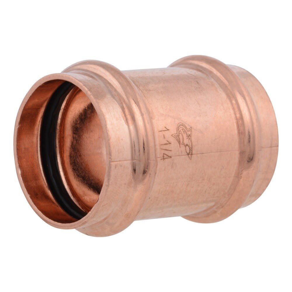 SharkBite UPR0635X4 1-1/4 in. Copper Press Repair Coupling with EPDM Seal (4 Pack)