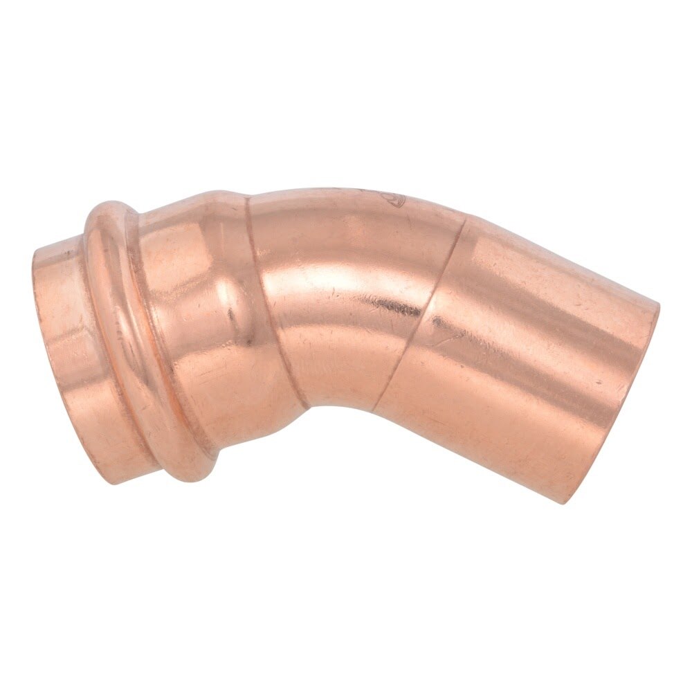 SharkBite UPR07X5 1 in. Copper Press x Fitting 45 Degree Street Elbow for Copper Pipe (5 Pack) - 3