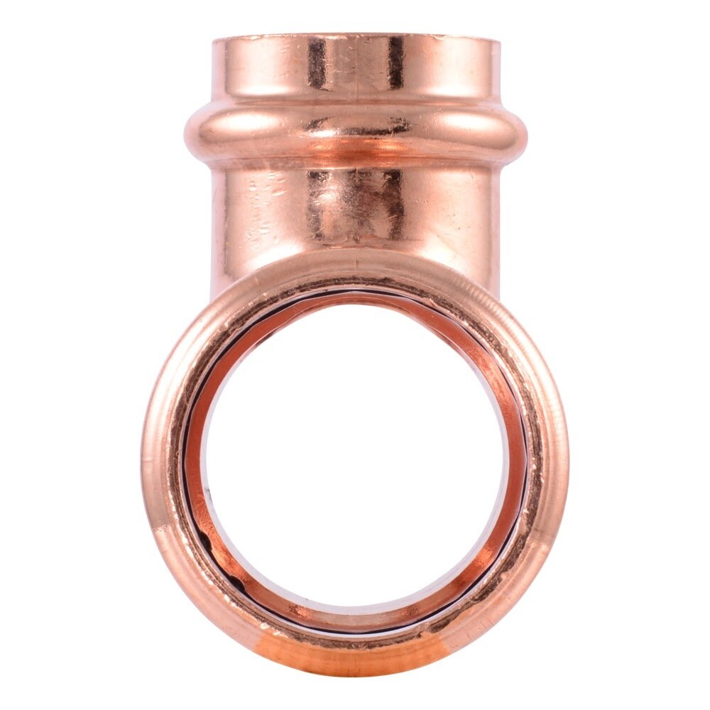 SharkBite UPR08353528X4 1-1/4 in. x 1-1/4 in. x 1 in. Copper Press Reducing Tee (4 Pack) - 2