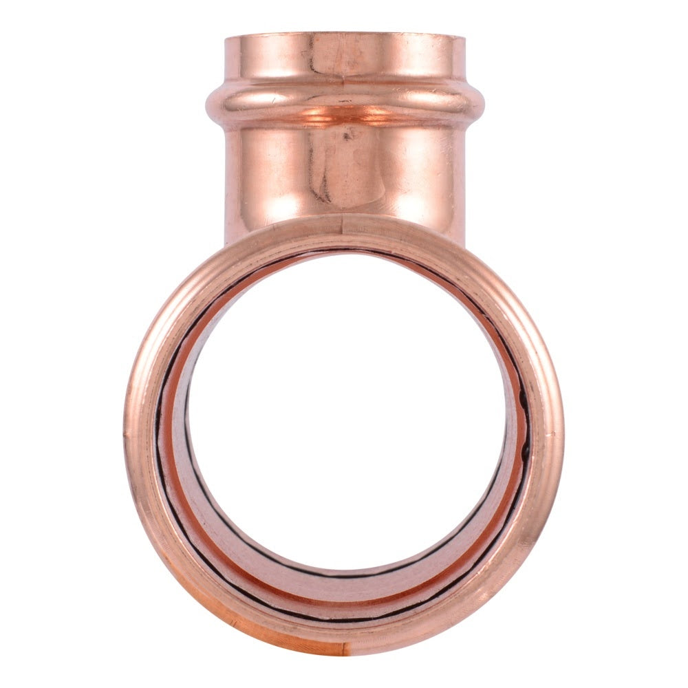SharkBite UPR08545435 2 in x 2 in x 1-1/4 in Copper Press Reducing Tee for Potable Water - 2