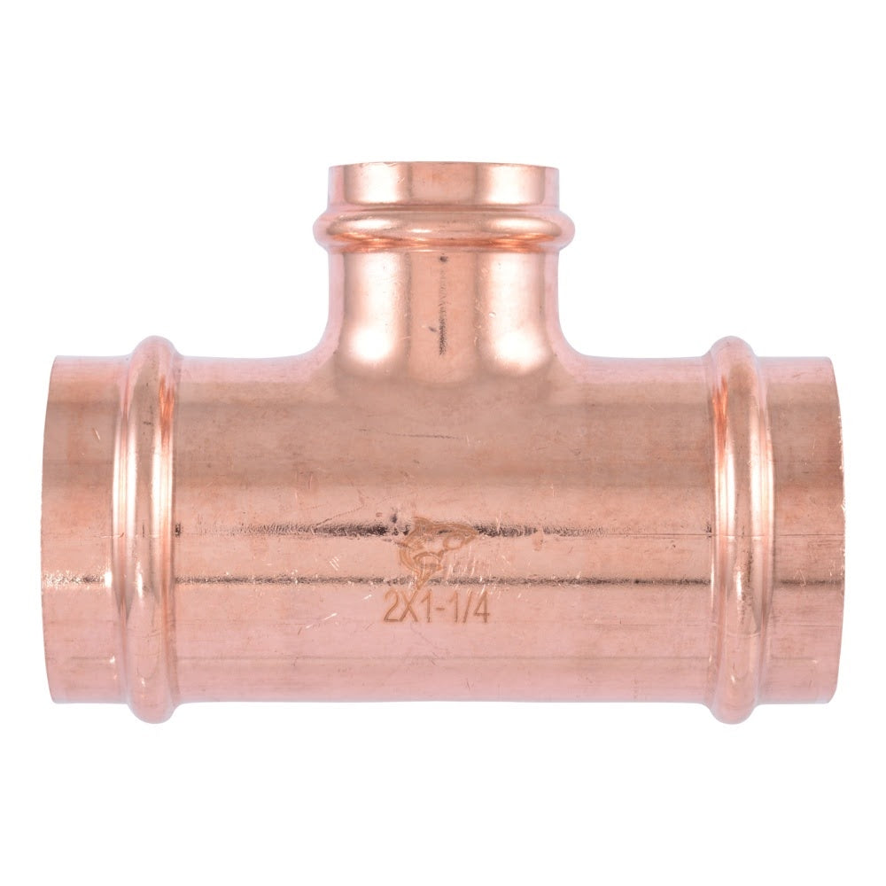 SharkBite UPR08545435 2 in x 2 in x 1-1/4 in Copper Press Reducing Tee for Potable Water - 3