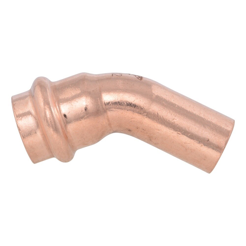 SharkBite UPR615X5 1/2 in. Lead-Free Copper Press x Fitting 45 Degree Street Elbow (5 Pack) - 3