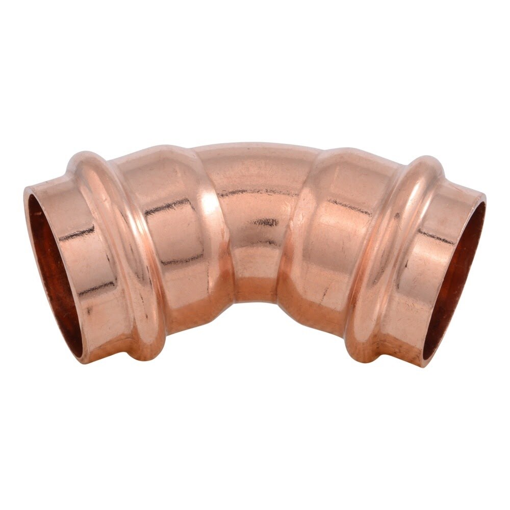 SharkBite UPR660X5 1 in Copper Press 45 Degree Elbow for Plumbing Systems (5 Pack)