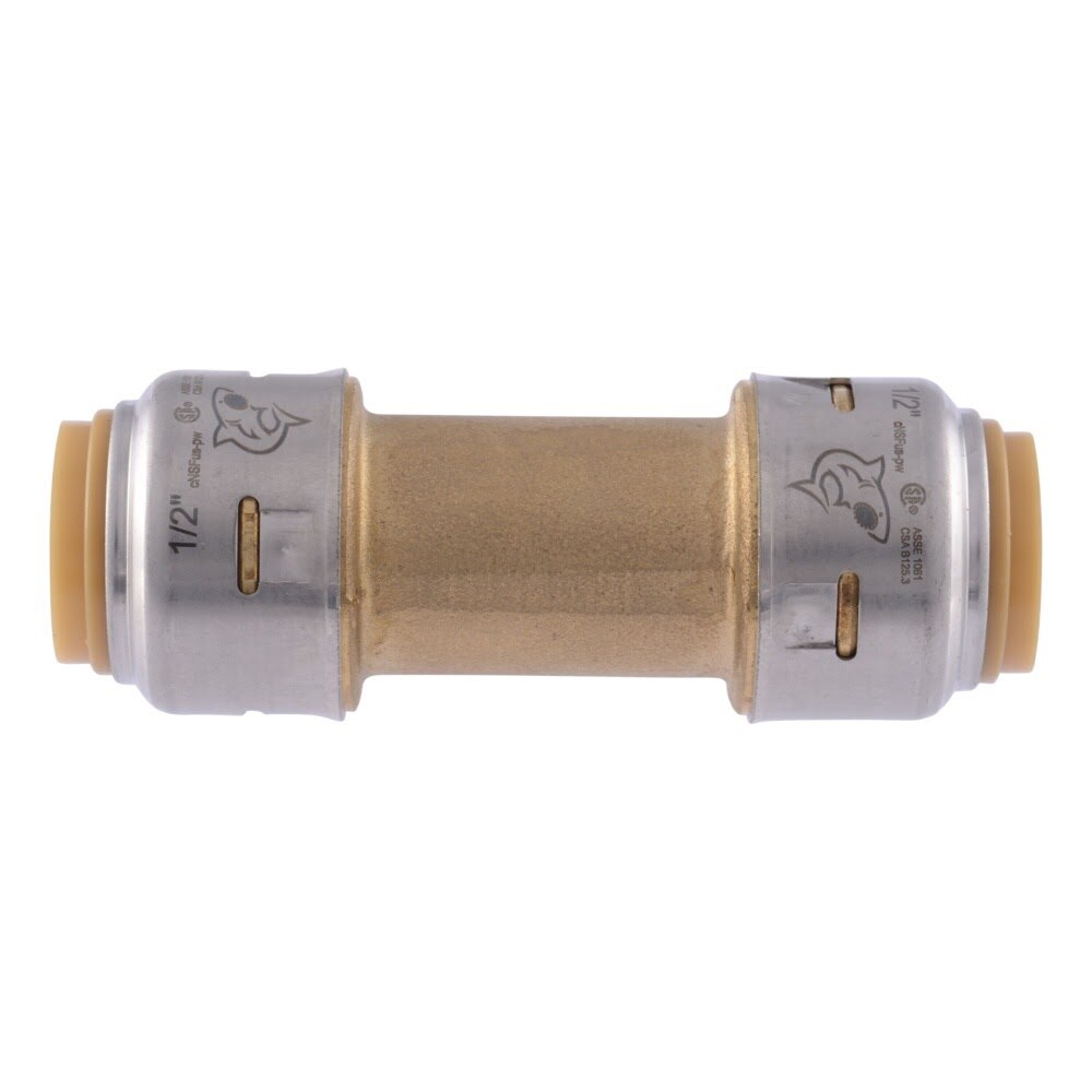 SharkBite UR2008A 1/2 in. x 1/2 in. Brass Push-to-Connect Check Valve - 2